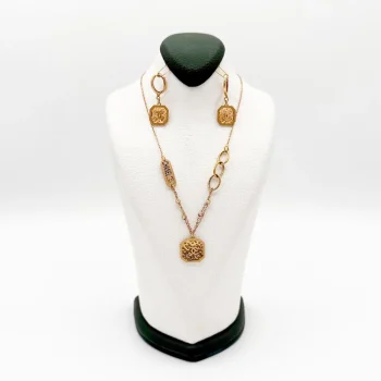 نیم ست طلا مدل شنل